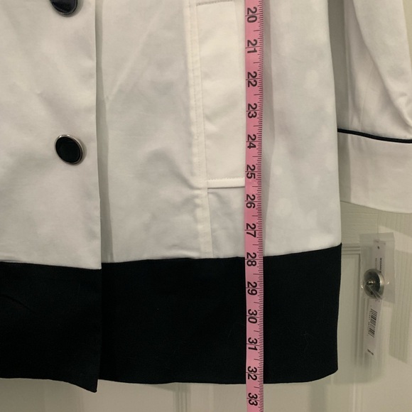 Apt.9 Misses Coat, Size: Medium, Color: White/Black with White Polka Dots - Picture 3 of 8